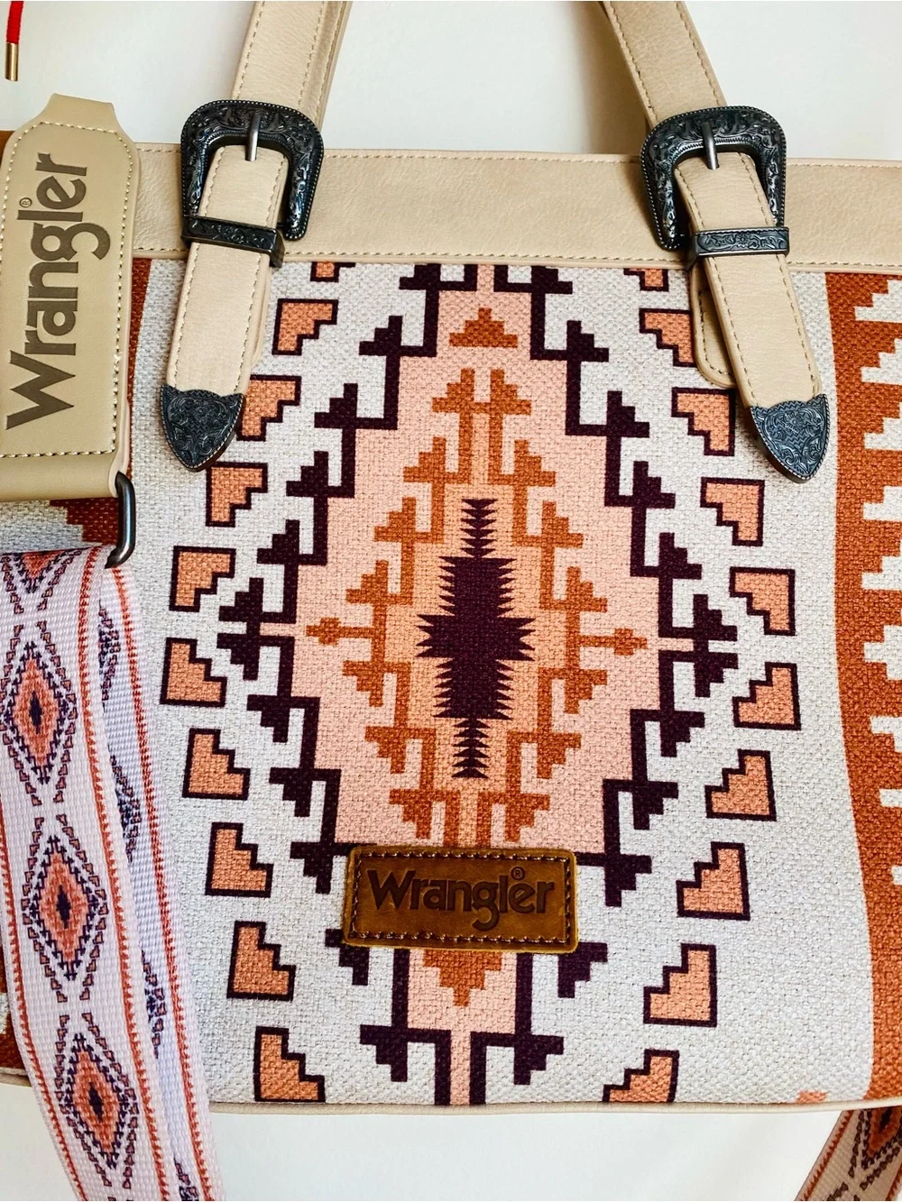Wrangler Aztec Print Tote Bag